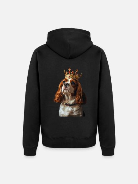 Cavalier King Charles Spaniel - Unisex Premium Organic Zip Hoodie - black