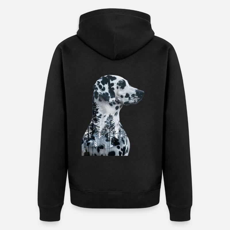 Dalmate - Veste à capuche bio Premium Unisexe - noir