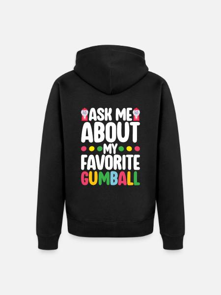 Gumball Machine Kaugummiautomat - Unisex Premium Bio Zip Hoodie - Schwarz