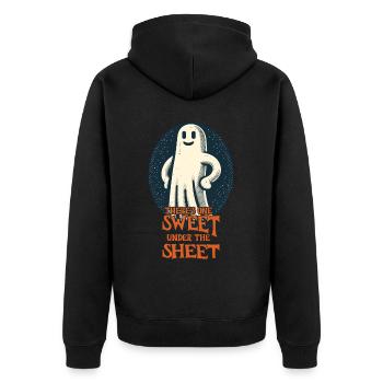 Costume de dernière minute Effrayant Halloween - Veste à capuche bio Premium Unisexe - noir - Dos - Nico (187cm)