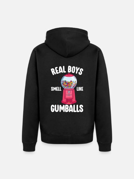 Gumball Machine Chewing Gum Machine - Unisex Premium Organic Zip Hoodie - black
