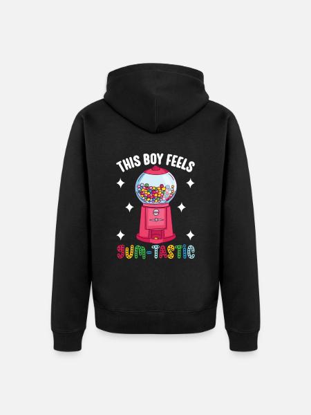 Gumball Machine Chewing Gum Machine - Unisex Premium Organic Zip Hoodie - black