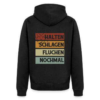 Drums Drums Drumstick Drummer Music Band Rock - Unisex Premium Organic Zip Hoodie - black - Back - Nico (187cm)