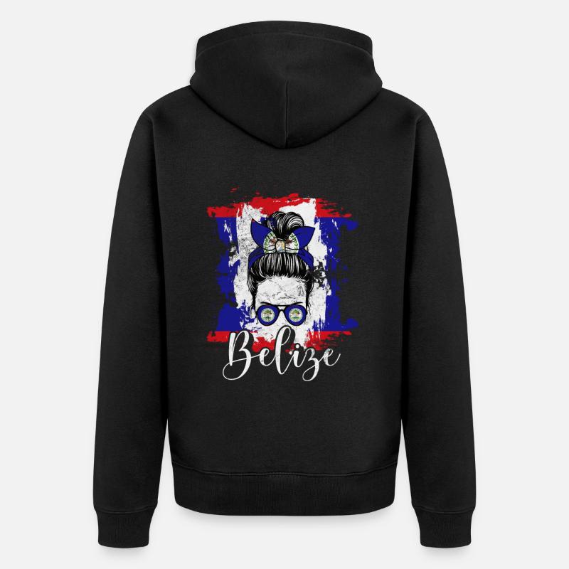 Belize - Veste à capuche bio Premium Unisexe - noir