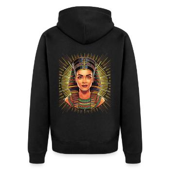 Könige Ägypten König Ägyptisch Pharao - Unisex Premium Bio Zip Hoodie - Schwarz - Hinten - Nico (187cm)
