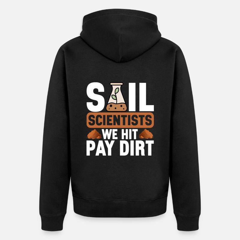 Bodenwissenschaftler Science du sol - Veste à capuche bio Premium Unisexe - noir