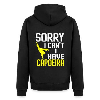Capoeira Brésil Arts Martiaux Capoeira - Veste à capuche bio Premium Unisexe - noir - Dos - Nico (187cm)