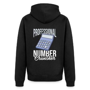 Comptable Conseiller fiscal - Veste à capuche bio Premium Unisexe - noir - Dos - Nico (187cm)