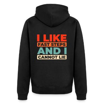 Danse Irlandaise Irischer Tanz - Veste à capuche bio Premium Unisexe - noir - Dos - Nico (187cm)