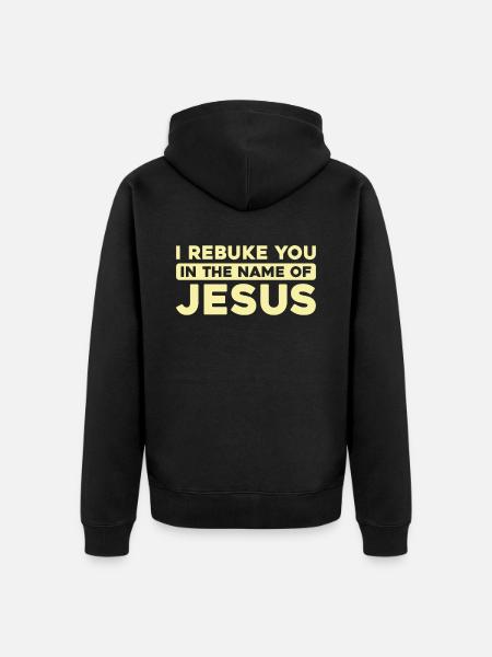 Christ Christentum - Unisex Premium Bio Zip Hoodie - Schwarz