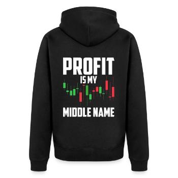 Day Trading Day Trader Bourse Bourse - Veste à capuche bio Premium Unisexe - noir - Dos - Nico (187cm)