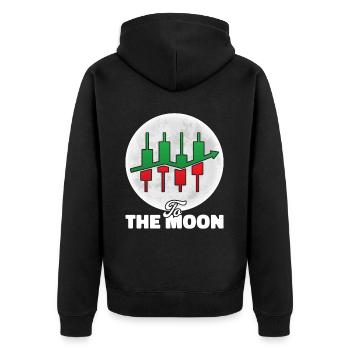 Day Trading Day Trader Bourse Bourse - Veste à capuche bio Premium Unisexe - noir - Dos - Nico (187cm)
