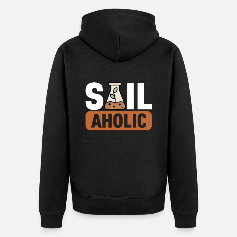 Bodenwissenschaftler Science du sol - Veste à capuche bio Premium Unisexe - noir