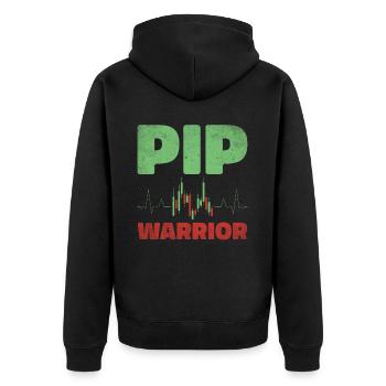 Trading Forex Trader Marché financier - Veste à capuche bio Premium Unisexe - noir - Dos - Nico (187cm)