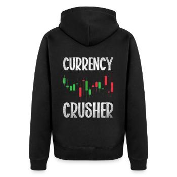 Trading Forex Trader Marché financier - Veste à capuche bio Premium Unisexe - noir - Dos - Nico (187cm)
