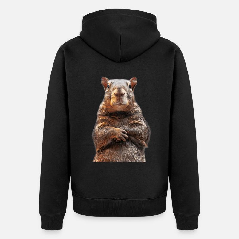 Agouti - Veste à capuche bio Premium Unisexe - noir