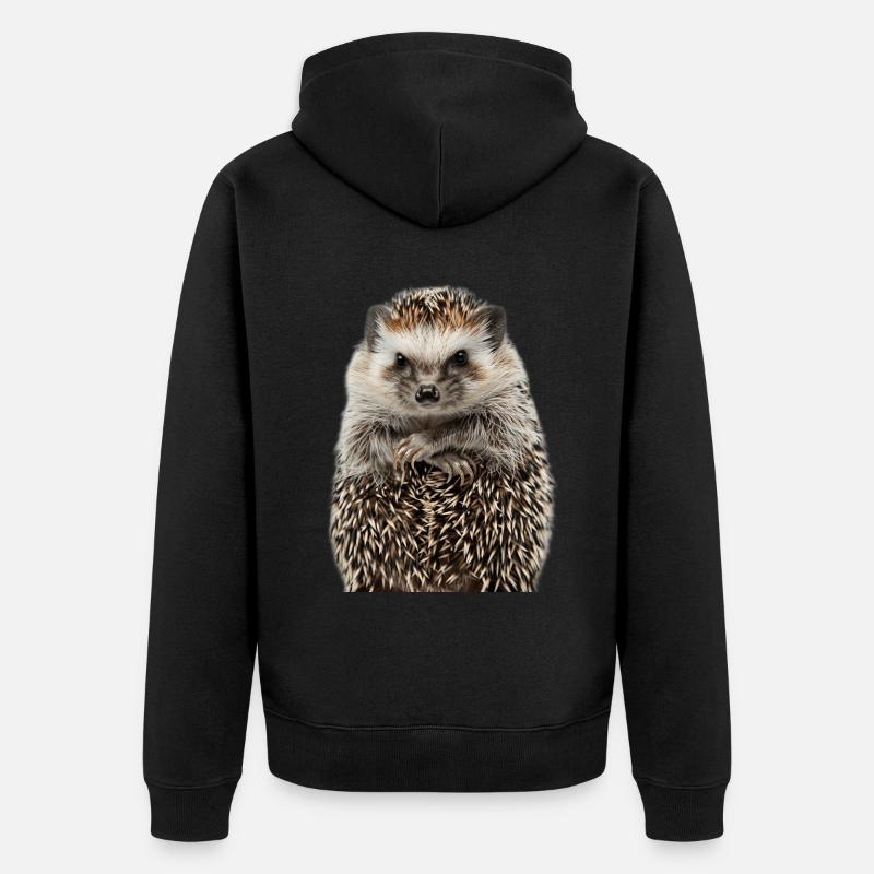 Hérisson - Veste à capuche bio Premium Unisexe - noir