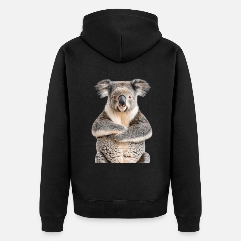 Koala - Veste à capuche bio Premium Unisexe - noir