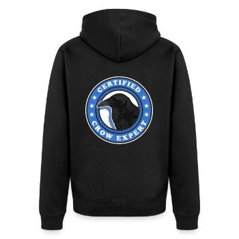 Corbeaux Expert Corbeau Oiseaux Cadeau - Veste à capuche bio Premium Unisexe - noir - Dos - Nico (187cm)