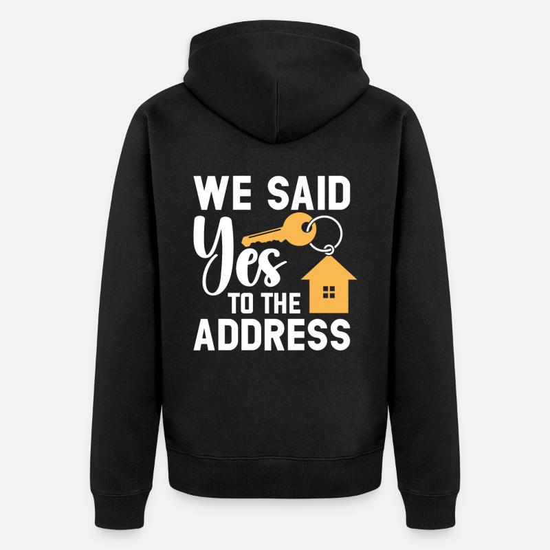 Nous avons dit à l’adresse - Veste à capuche bio Premium Unisexe - noir