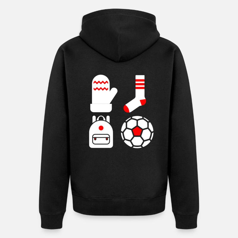 Bébé contrasté - Veste à capuche bio Premium Unisexe - noir