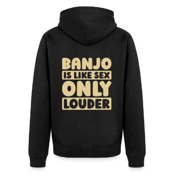 Banjo - Veste à capuche bio Premium Unisexe - noir - Dos - Nico (187cm)