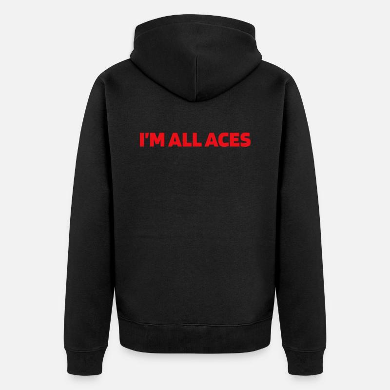 Le poker à All Aces - Veste à capuche bio Premium Unisexe - noir