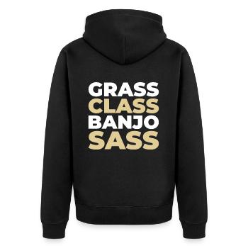 Banjo - Veste à capuche bio Premium Unisexe - noir - Dos - Nico (187cm)