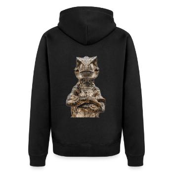 T-Rex - Veste à capuche bio Premium Unisexe - noir - Dos - Nico (187cm)