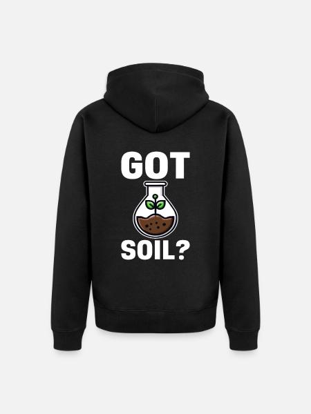 Bodenwissenschaftler Soil Science - Unisex Premium Organic Zip Hoodie - black