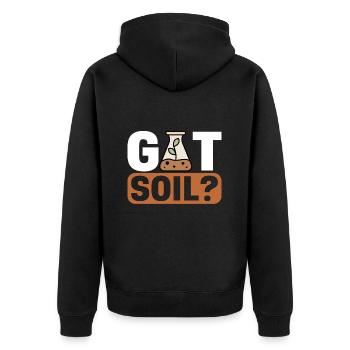Bodenwissenschaftler Science du sol - Veste à capuche bio Premium Unisexe - noir - Dos - Nico (187cm)
