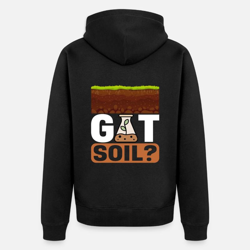Bodenwissenschaftler Science du sol - Veste à capuche bio Premium Unisexe - noir