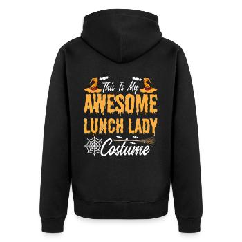 Cafétéria Employé École My Awesome Lunch La - Veste à capuche bio Premium Unisexe - noir - Dos - Nico (187cm)