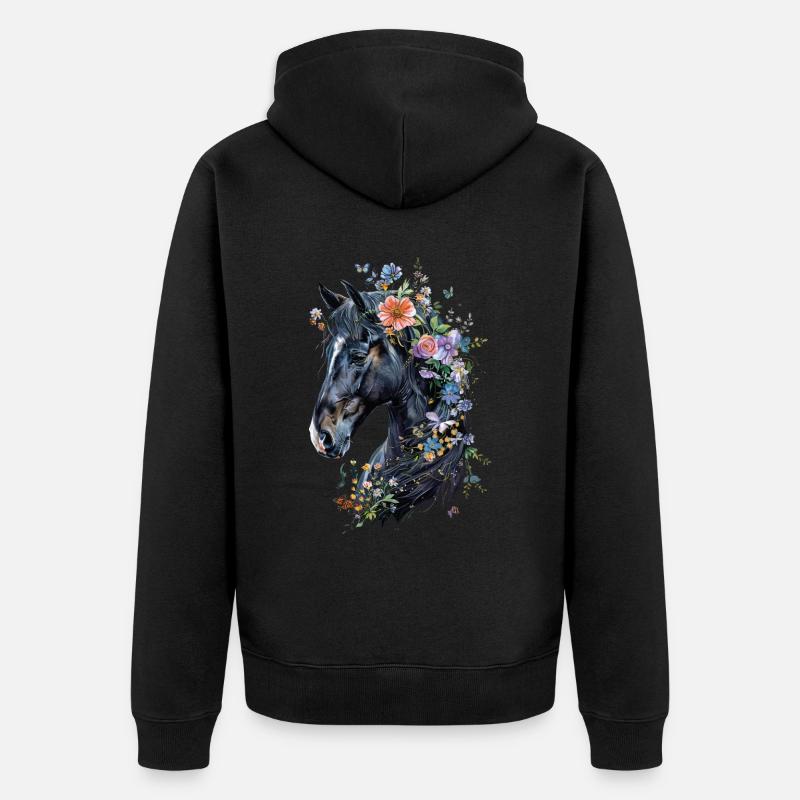 Frison - Veste à capuche bio Premium Unisexe - noir