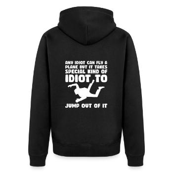 Parachutisme Parachutisme Parachute Cadeau - Veste à capuche bio Premium Unisexe - noir - Dos - Nico (187cm)