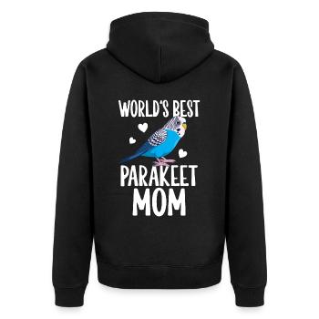 Meilleur Perruche Maman Perruche Perroquet Wel - Veste à capuche bio Premium Unisexe - noir - Dos - Nico (187cm)