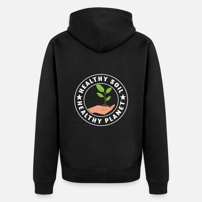 Bodenwissenschaftler Science du sol - Veste à capuche bio Premium Unisexe - noir