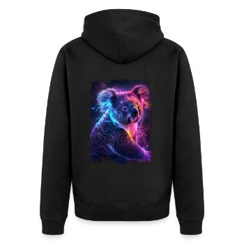 Koala - Veste à capuche bio Premium Unisexe - noir - Dos - Nico (187cm)