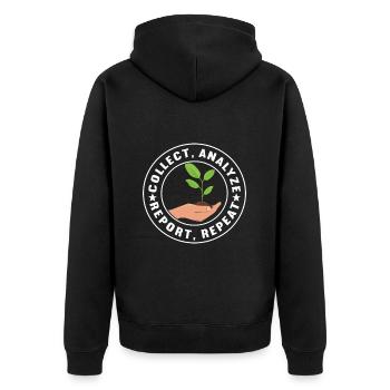 Bodenwissenschaftler Science du sol - Veste à capuche bio Premium Unisexe - noir - Dos - Nico (187cm)