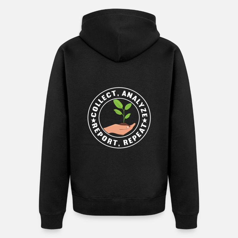 Bodenwissenschaftler Science du sol - Veste à capuche bio Premium Unisexe - noir