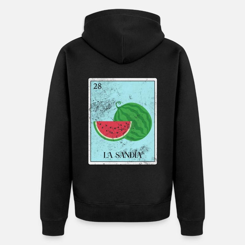 Pastèque - Veste à capuche bio Premium Unisexe - noir