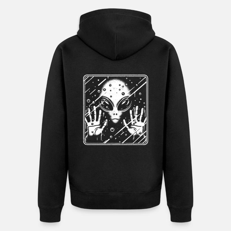 Étranger - Veste à capuche bio Premium Unisexe - noir