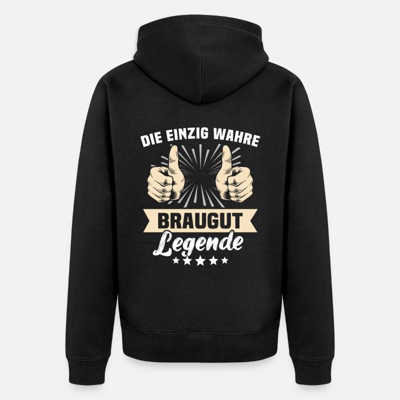 Dictons de Braugut - Veste à capuche bio Premium Unisexe - noir