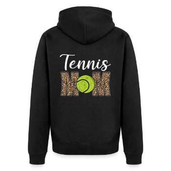 Drôle de joueur de tennis raquette maman - Veste à capuche bio Premium Unisexe - noir - Dos - Nico (187cm)