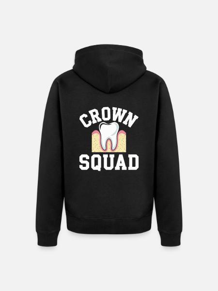 Dental technician cadre - Unisex Premium Organic Zip Hoodie - black