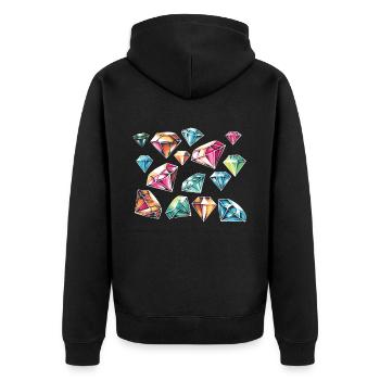 Accessoires pour Diamond Art Diamond Painter - Veste à capuche bio Premium Unisexe - noir - Dos - Nico (187cm)