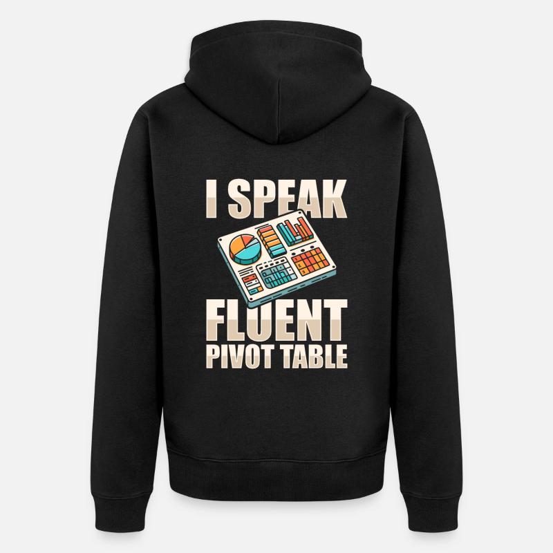 Analyste - Veste à capuche bio Premium Unisexe - noir