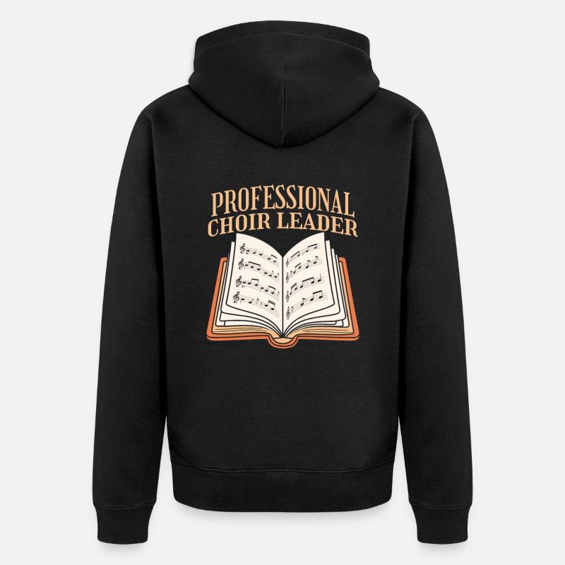 Professeur de chorale - Veste à capuche bio Premium Unisexe - noir