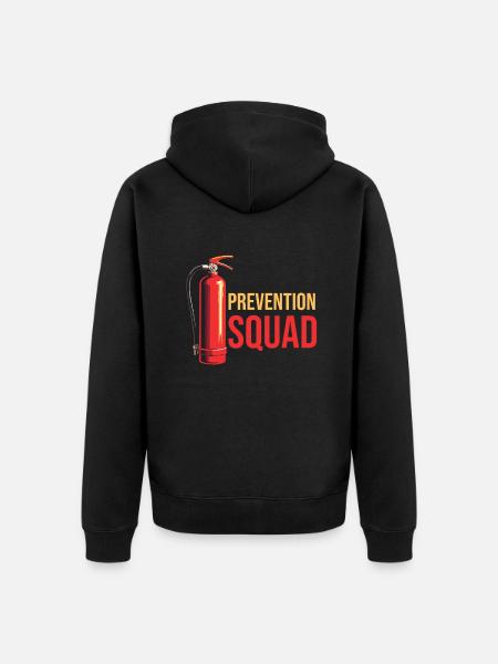 Fire Protection Officer Kader - Unisex Premium Organic Zip Hoodie - black