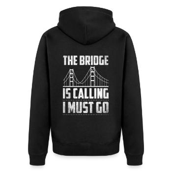 Ingénieur des ponts Construction de ponts Génie civil - Veste à capuche bio Premium Unisexe - noir - Dos - Nico (187cm)